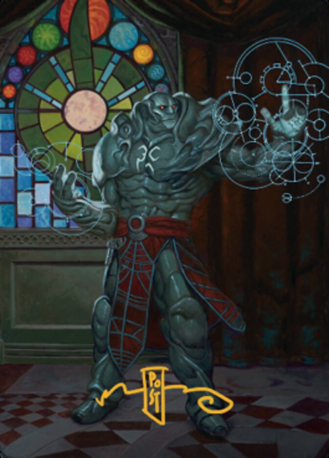 Karn, Living Legacy Art Card 2 (Gold-Stamped Signature) [Dominaria United Art Series] | Gamers Paradise