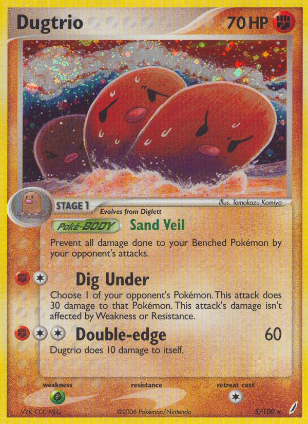 Dugtrio (5/100) [EX: Crystal Guardians] | Gamers Paradise