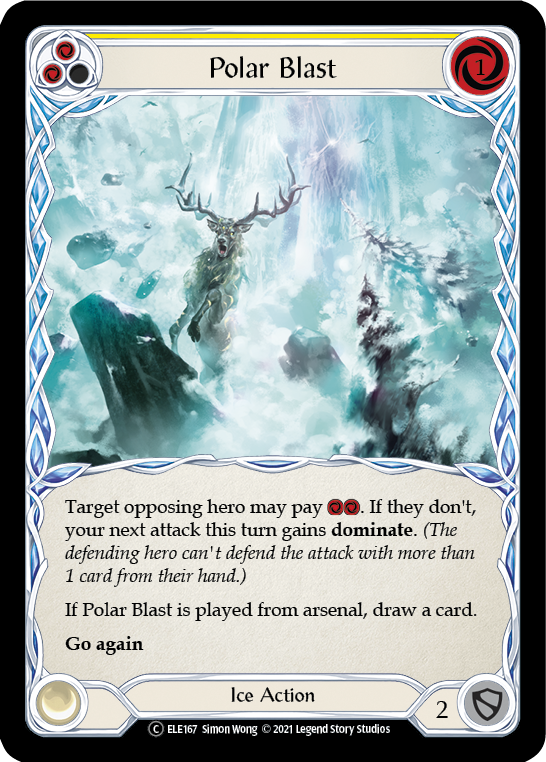 Polar Blast (Yellow) [U-ELE167] Unlimited Rainbow Foil | Gamers Paradise