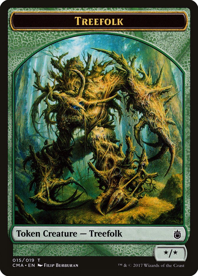 Treefolk Token [Commander Anthology Tokens] | Gamers Paradise