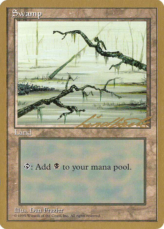 Swamp (ll371) (Leon Lindback) [Pro Tour Collector Set] | Gamers Paradise