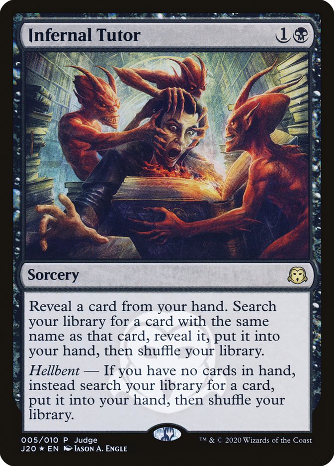 Infernal Tutor [Judge Gift Cards 2020] | Gamers Paradise