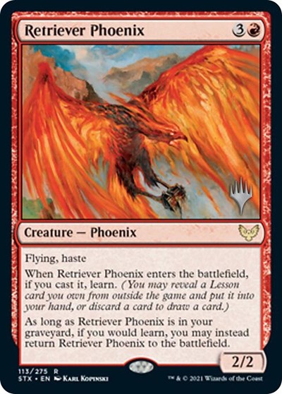 Retriever Phoenix (Promo Pack) [Strixhaven: School of Mages Promos] | Gamers Paradise