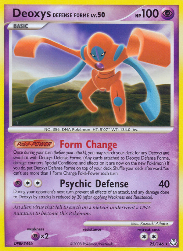 Deoxys Defense Forme (25/146) [Diamond & Pearl: Legends Awakened] | Gamers Paradise