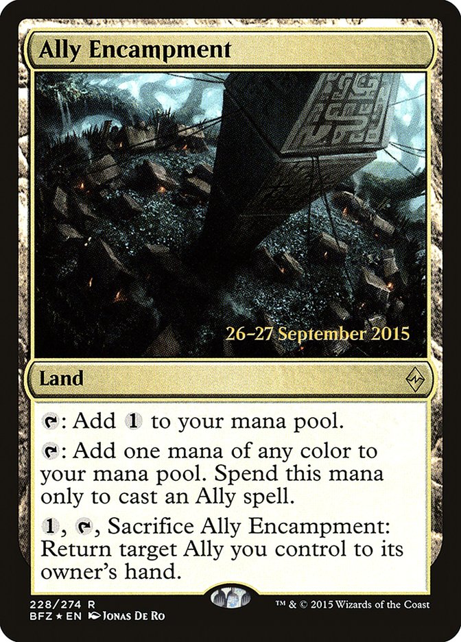 Ally Encampment [Battle for Zendikar Prerelease Promos] | Gamers Paradise