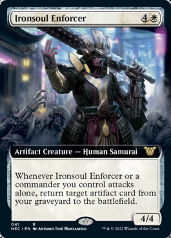 Ironsoul Enforcer (Extended Art) [Kamigawa: Neon Dynasty Commander] | Gamers Paradise