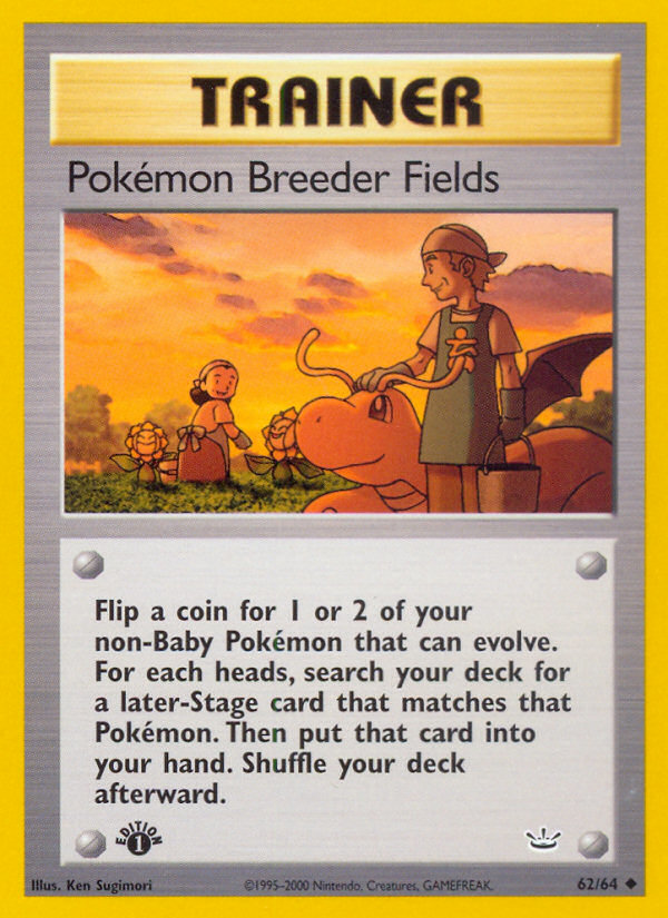 Pokemon Breeder Fields (62/64) [Neo Revelation 1st Edition] | Gamers Paradise