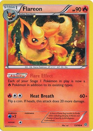 Flareon (13/98) (Cosmos Holo) [XY: Ancient Origins] | Gamers Paradise