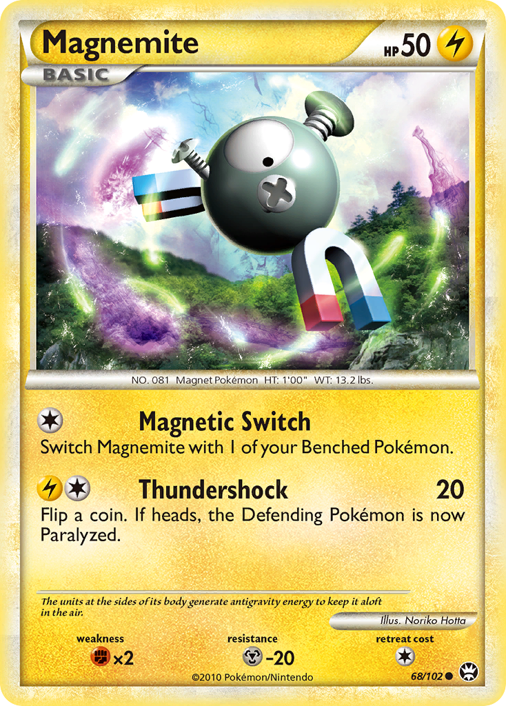 Magnemite (68/102) [HeartGold & SoulSilver: Triumphant] | Gamers Paradise