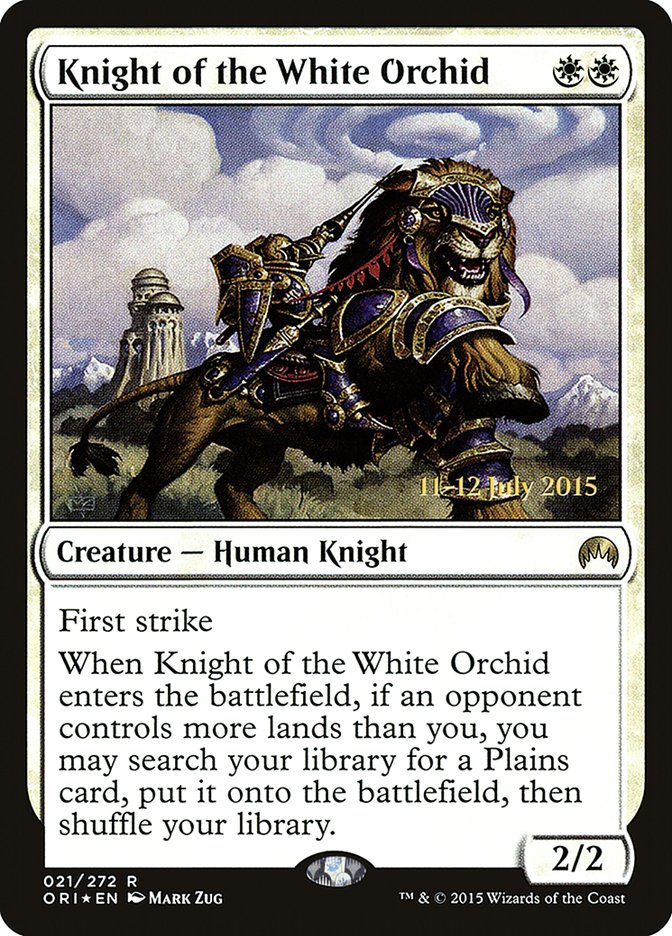 Knight of the White Orchid [Magic Origins Prerelease Promos] | Gamers Paradise