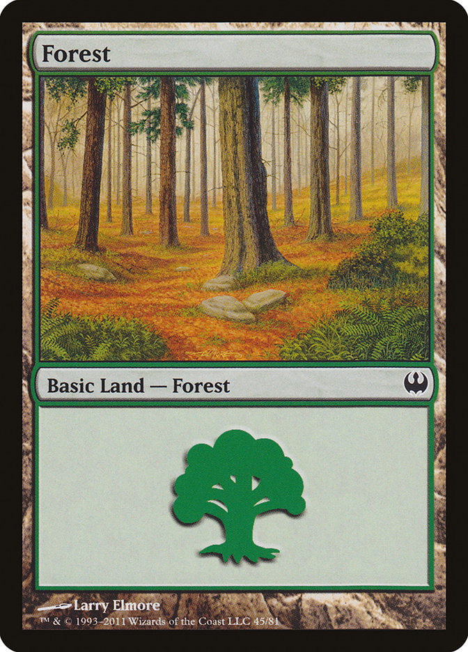 Forest (45) [Duel Decks: Knights vs. Dragons] | Gamers Paradise