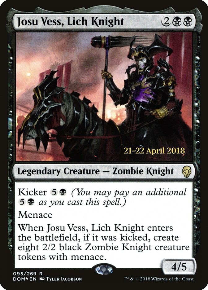 Josu Vess, Lich Knight [Dominaria Prerelease Promos] | Gamers Paradise