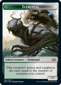 Elemental // Treasure Double-Sided Token [Double Masters Tokens] | Gamers Paradise