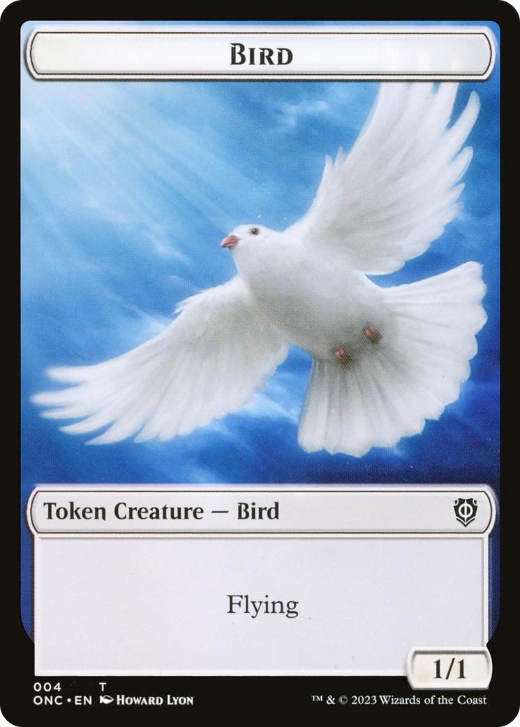 Bird // Cat Double-Sided Token [Phyrexia: All Will Be One Commander Tokens] | Gamers Paradise