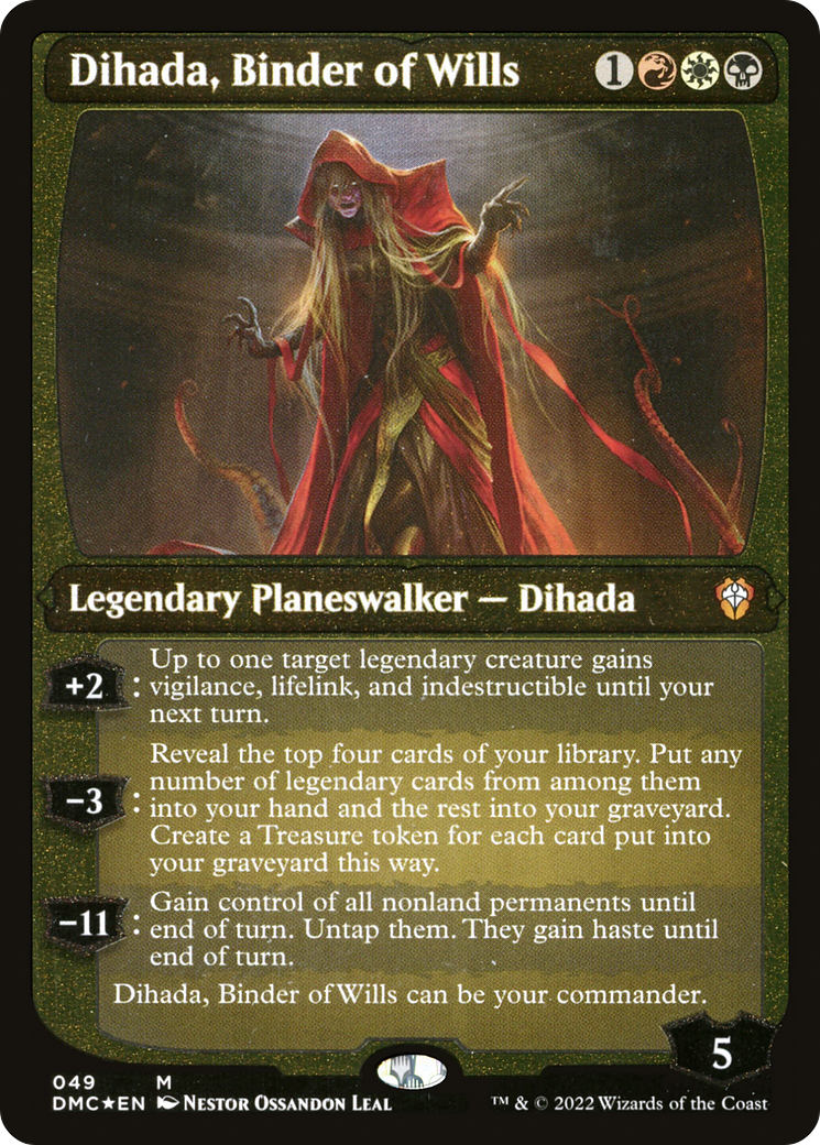 Dihada, Binder of Wills (Showcase Display Commander) [Dominaria United Commander] | Gamers Paradise