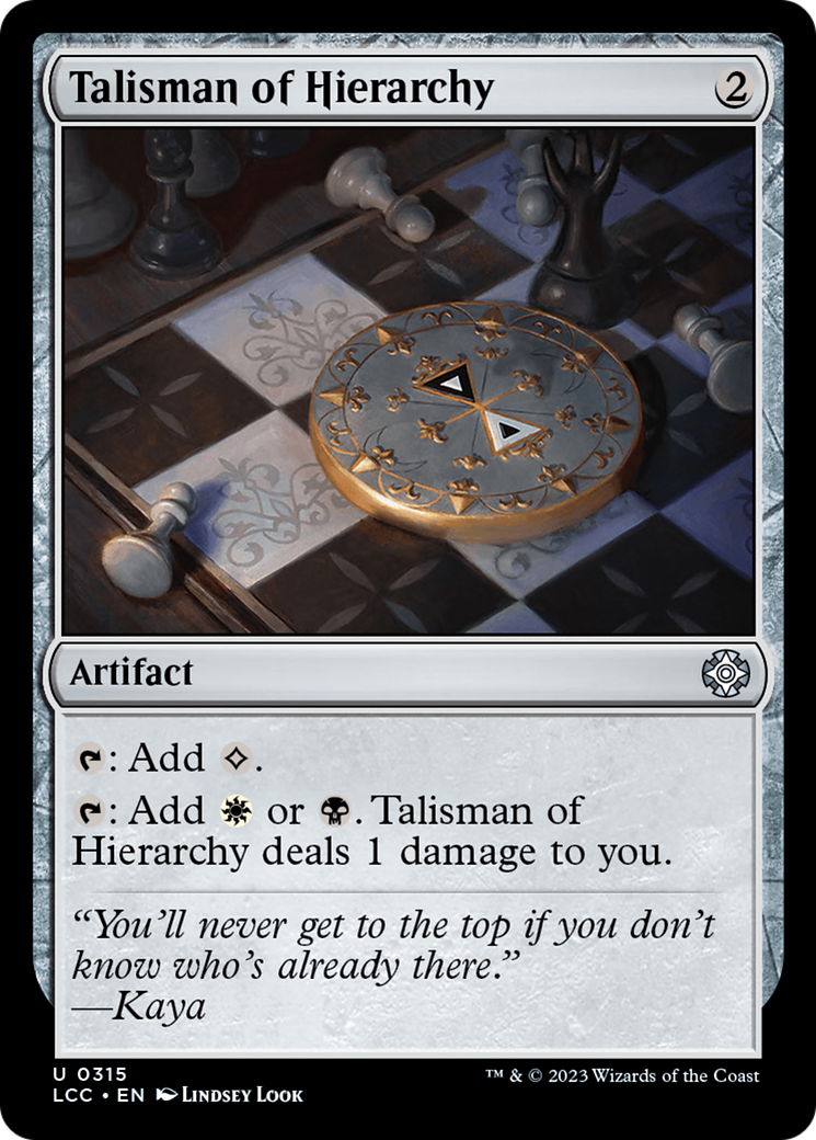 Talisman of Hierarchy [The Lost Caverns of Ixalan Commander] | Gamers Paradise