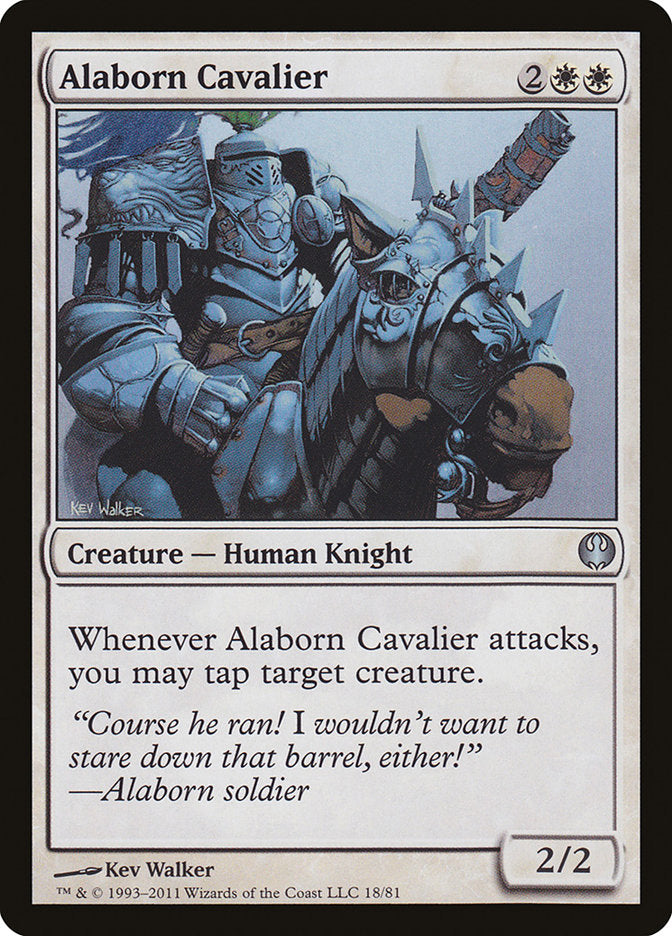 Alaborn Cavalier [Duel Decks: Knights vs. Dragons] | Gamers Paradise