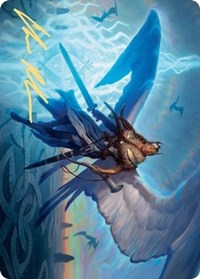 Righteous Valkyrie Art Card (Gold-Stamped Signature) [Kaldheim Art Series] | Gamers Paradise