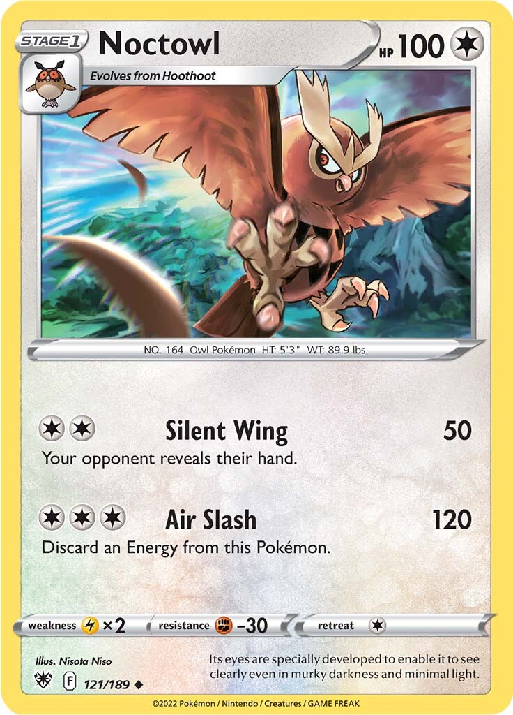 Noctowl (121/189) [Sword & Shield: Astral Radiance] | Gamers Paradise