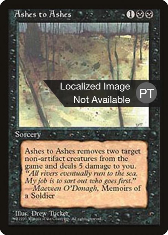 Ashes to Ashes [Fourth Edition (Foreign Black Border)] | Gamers Paradise