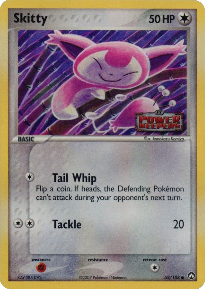 Skitty (62/108) (Stamped) [EX: Power Keepers] | Gamers Paradise