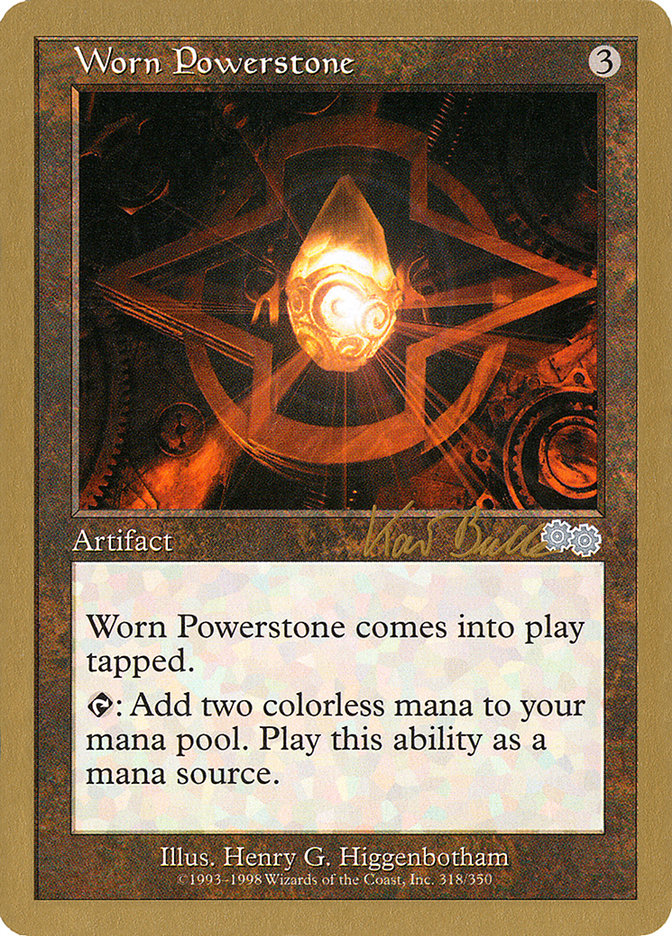 Worn Powerstone (Kai Budde) [World Championship Decks 1999] | Gamers Paradise