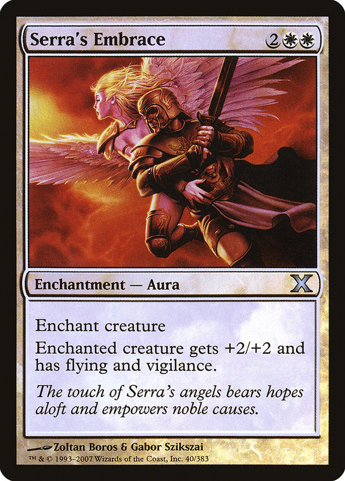 Serra's Embrace (Premium Foil) [Tenth Edition] | Gamers Paradise