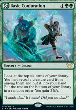 Basic Conjuration (Promo Pack) [Strixhaven: School of Mages Promos] | Gamers Paradise
