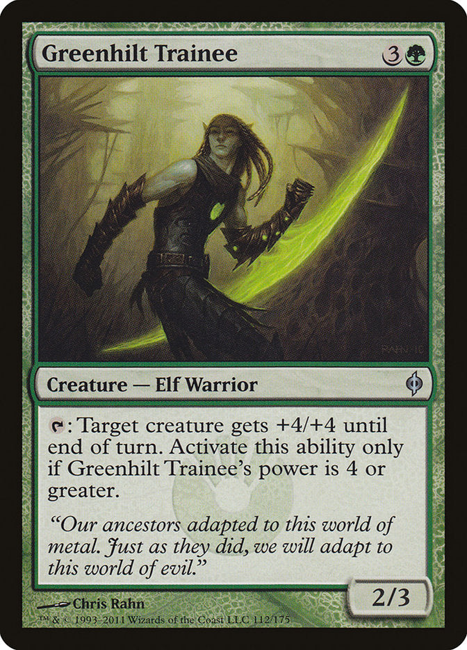 Greenhilt Trainee [New Phyrexia] | Gamers Paradise