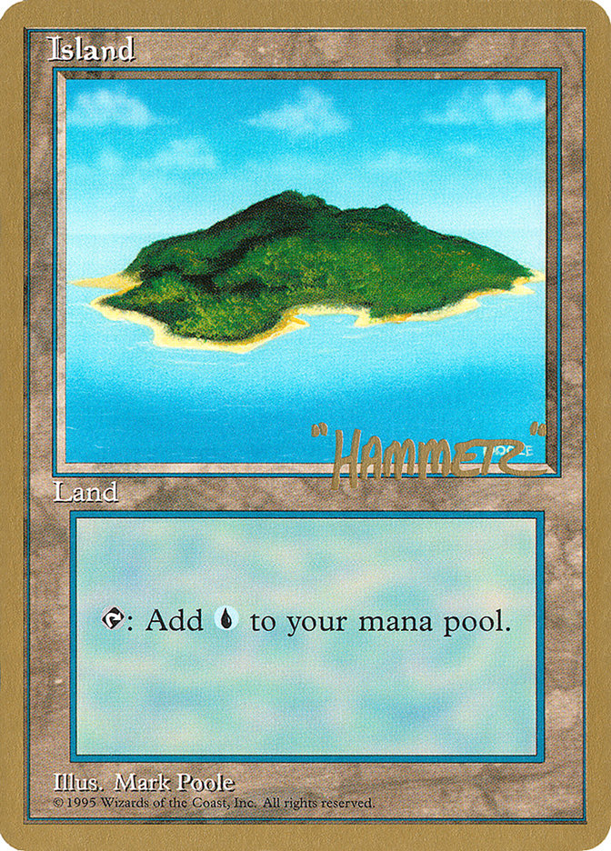 Island (shr367) (Shawn "Hammer" Regnier) [Pro Tour Collector Set] | Gamers Paradise