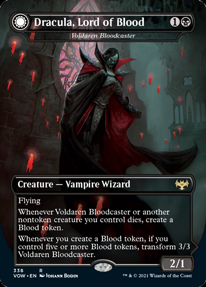 Voldaren Bloodcaster // Bloodbat Summoner - Dracula, Lord of Blood // Dracula, Lord of Bats [Innistrad: Crimson Vow] | Gamers Paradise