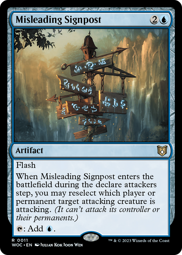 Misleading Signpost [Wilds of Eldraine Commander] | Gamers Paradise