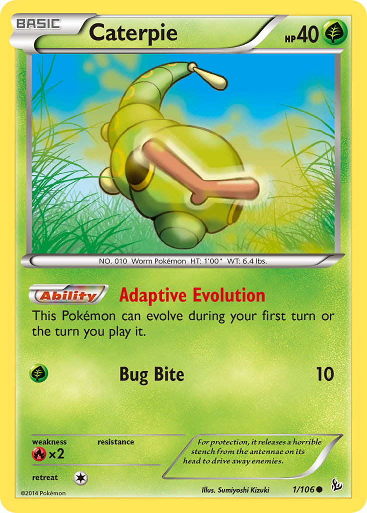 Caterpie (1/106) [XY: Flashfire] | Gamers Paradise