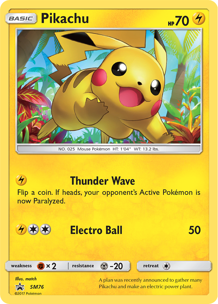 Pikachu (SM76) [Sun & Moon: Black Star Promos] | Gamers Paradise