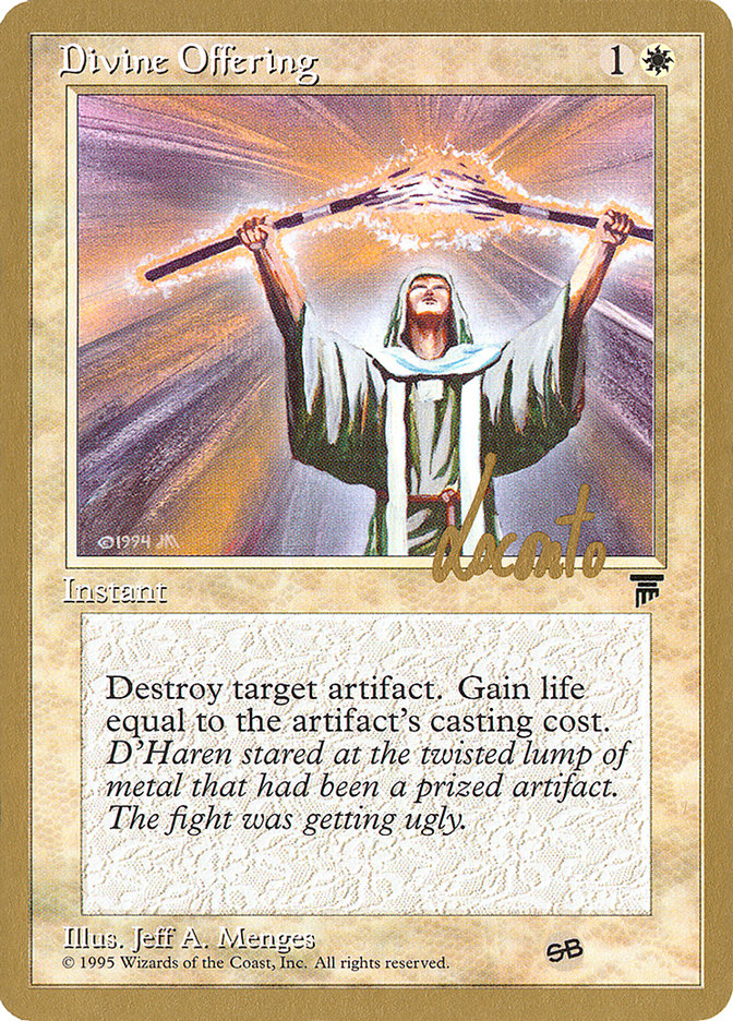 Divine Offering (Michael Loconto) (SB) [Pro Tour Collector Set] | Gamers Paradise