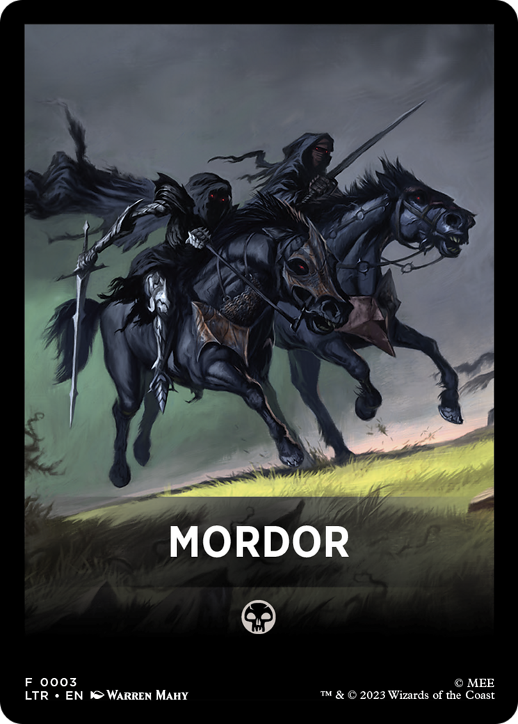 Mordor Theme Card [The Lord of the Rings: Tales of Middle-Earth Tokens] | Gamers Paradise