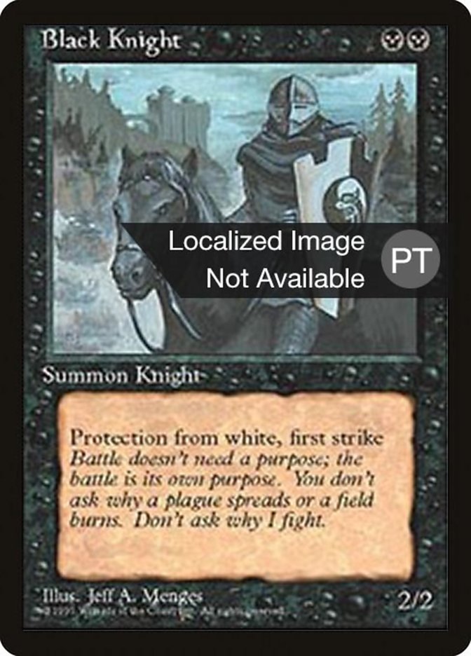 Black Knight [Fourth Edition (Foreign Black Border)] | Gamers Paradise