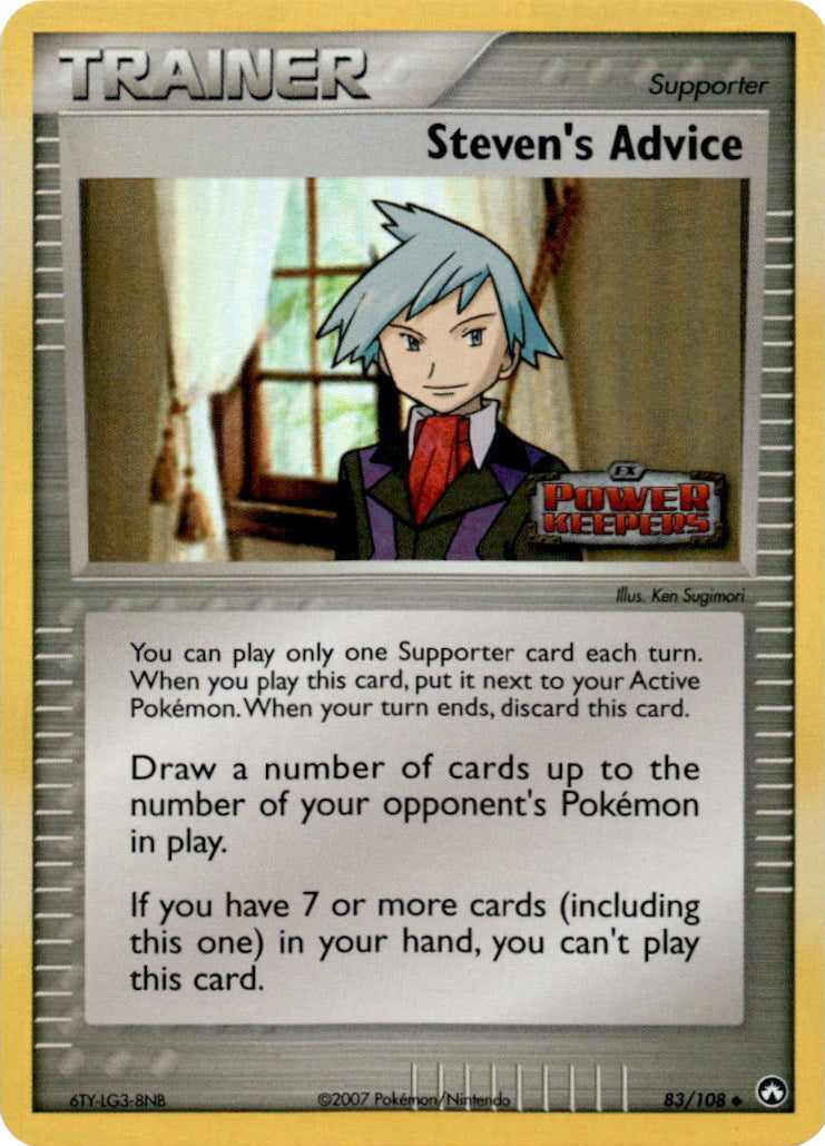 Steven's Advice (83/108) (Stamped) [EX: Power Keepers] | Gamers Paradise