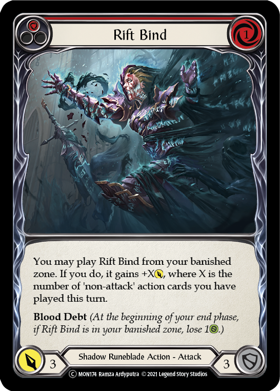 Rift Bind (Red) [U-MON174-RF] Unlimited Rainbow Foil | Gamers Paradise