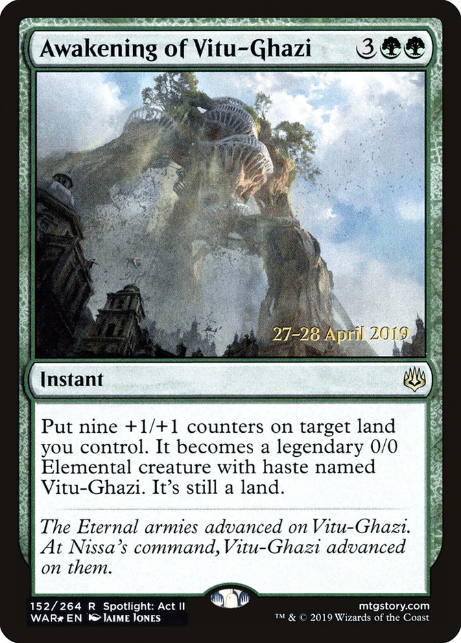 Awakening of Vitu-Ghazi [War of the Spark Prerelease Promos] | Gamers Paradise