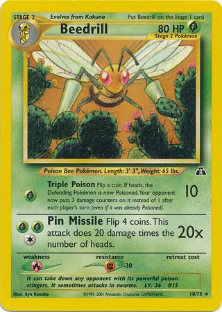 Beedrill (18/75) [Neo Discovery Unlimited] | Gamers Paradise