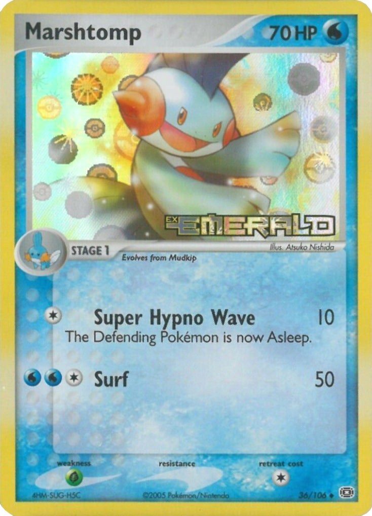 Marshtomp (36/106) (Stamped) [EX: Emerald] | Gamers Paradise