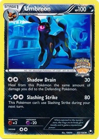 Umbreon (60/108) (Regional Championship Promo) [Black & White: Dark Explorers] | Gamers Paradise