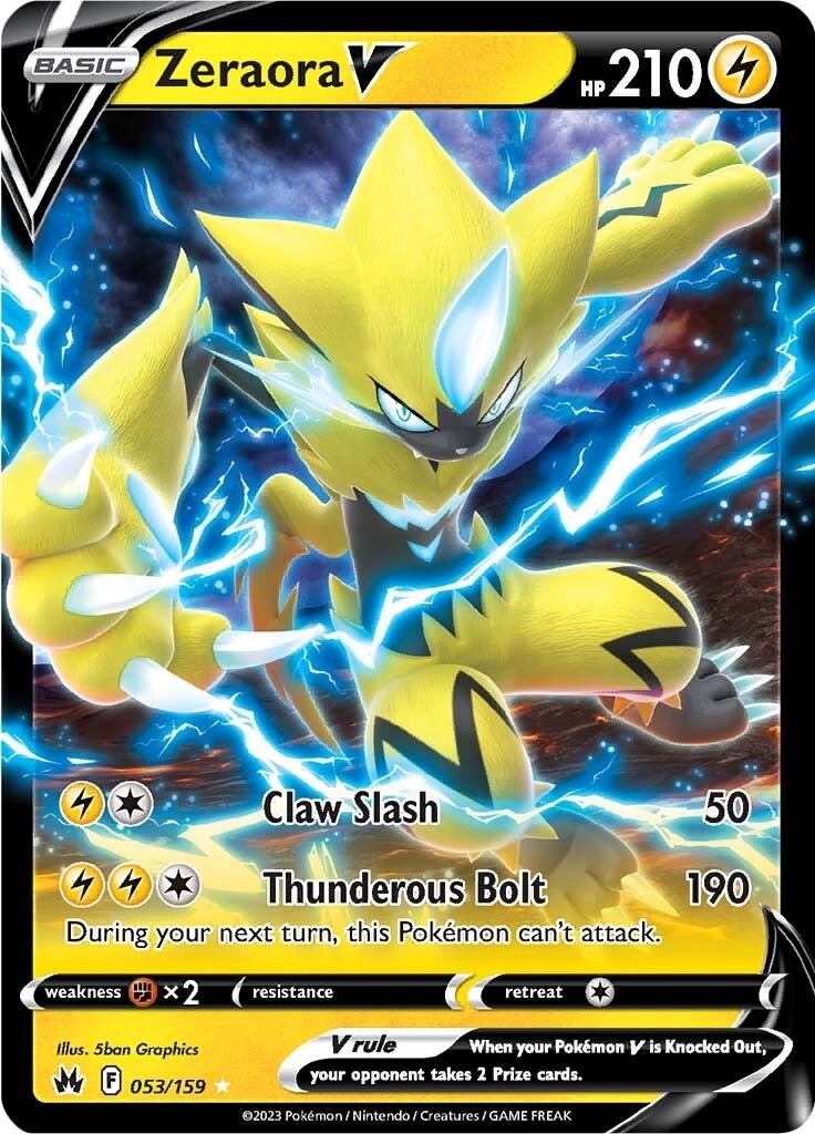 Zeraora V (053/159) [Sword & Shield: Crown Zenith] | Gamers Paradise