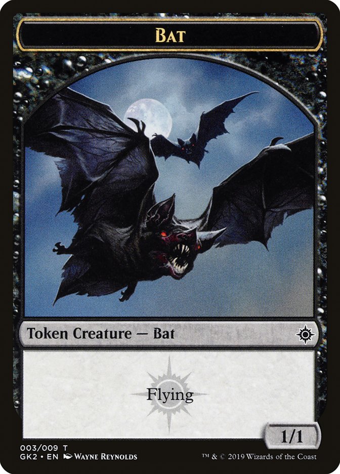Bat // Spirit (010) Double-Sided Token [Ravnica Allegiance Guild Kit Tokens] | Gamers Paradise