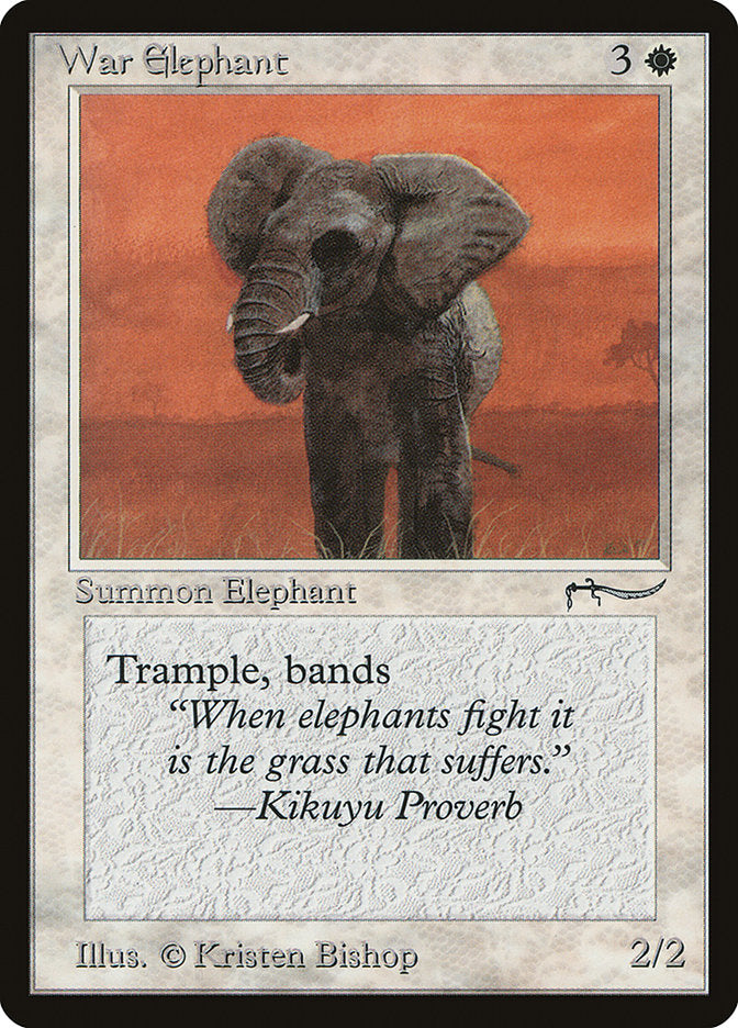 War Elephant (Light Mana Cost) [Arabian Nights] | Gamers Paradise