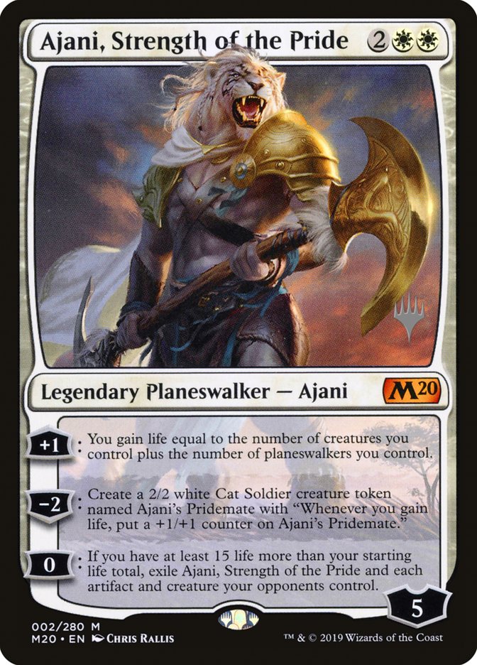 Ajani, Strength of the Pride (Promo Pack) [Core Set 2020 Promos] | Gamers Paradise