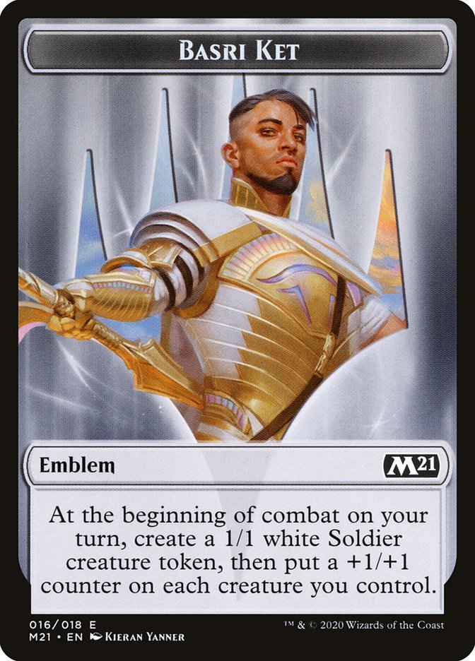 Basri Ket Emblem [Core Set 2021 Tokens] | Gamers Paradise