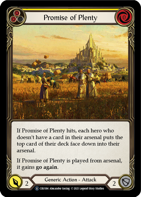 Promise of Plenty (Yellow) [U-CRU184] Unlimited Normal | Gamers Paradise