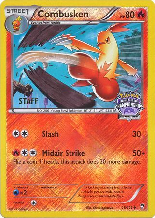 Combusken (13/111) (Championship Promo Staff) [XY: Furious Fists] | Gamers Paradise